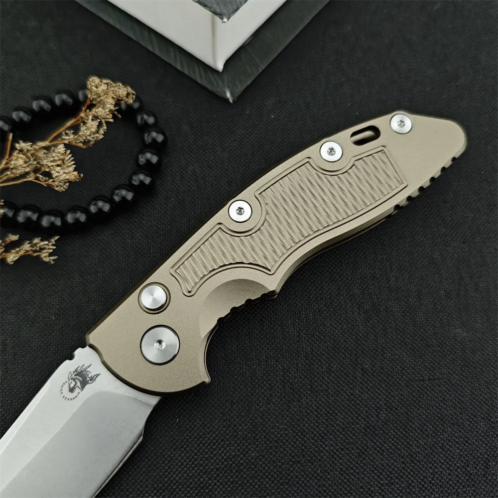 Hinderer XM18-A Color Box Titanium Handle Mark 20CV KNIFE Fisher Outdoor Camping Hunting Pocket EDC Tool Knife