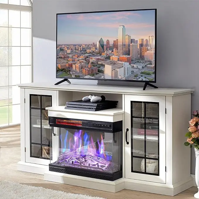 TV cabinet fireplace simulation flame 4d atomization fireplace decoration living room TV cabinet flame