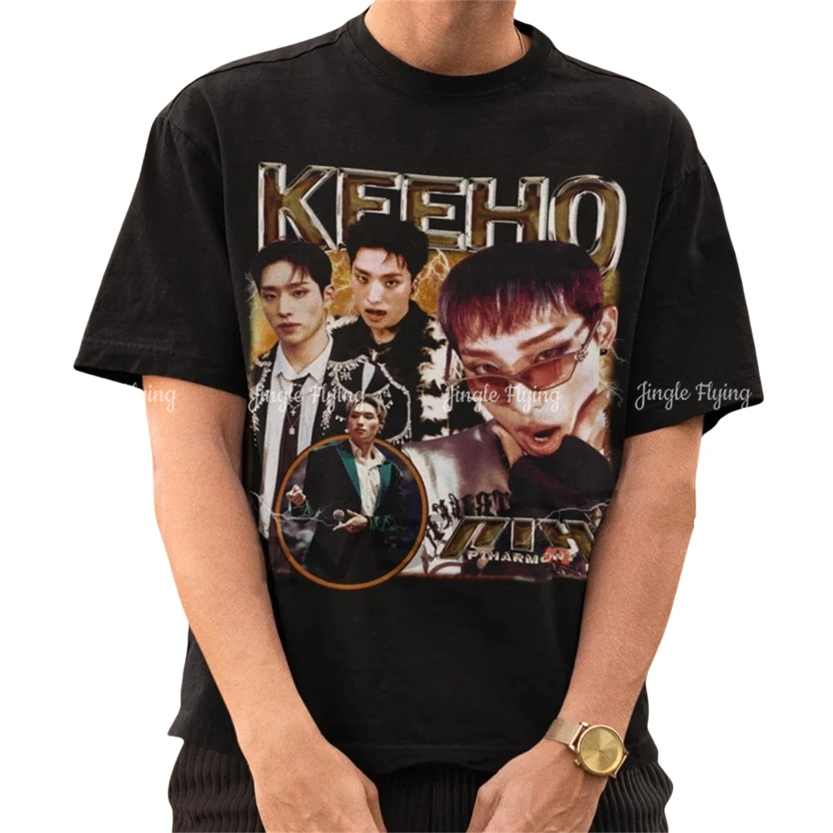 Vintage Keeho P1harmony Unisex Kpop Bootleg Tshirt magliette sportive morbide e traspiranti