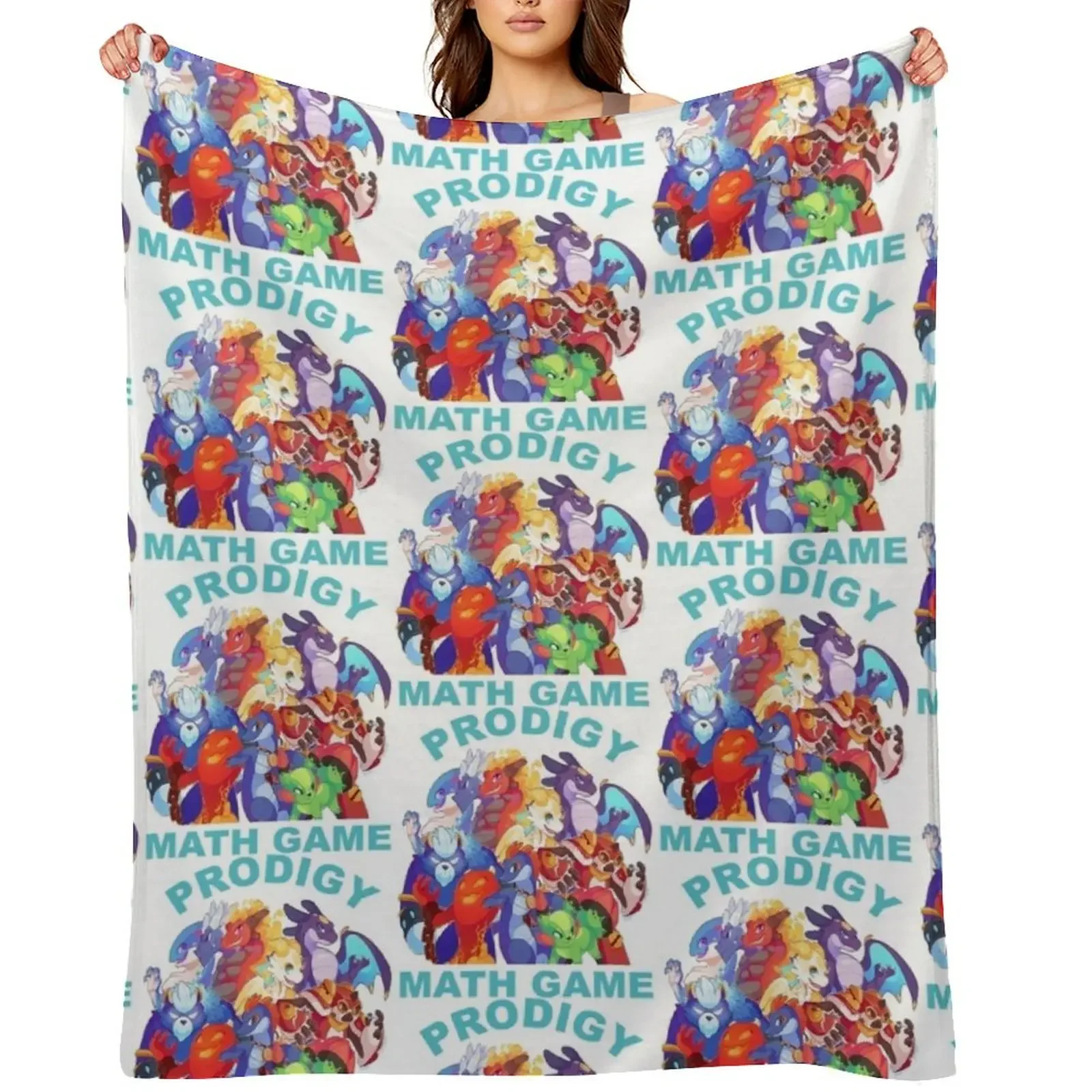 

Prodigy Math Game Math Practice Gaming Rare Pets Gift For Kids Throw Blanket Custom heavy to sleep Sleeping Bag Heavy Blankets