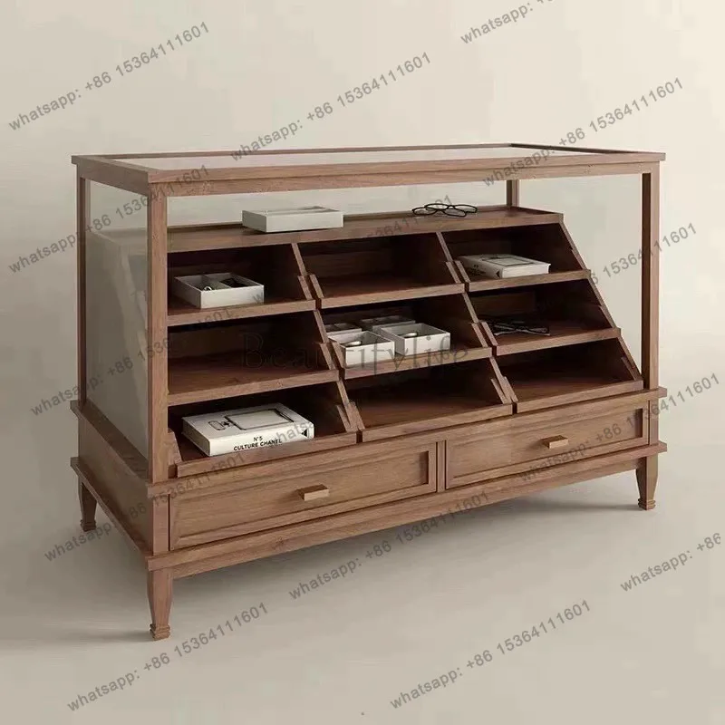 

Clothing store Nakajima display cabinet, flowing water display stand displaying retro shoe cabinet