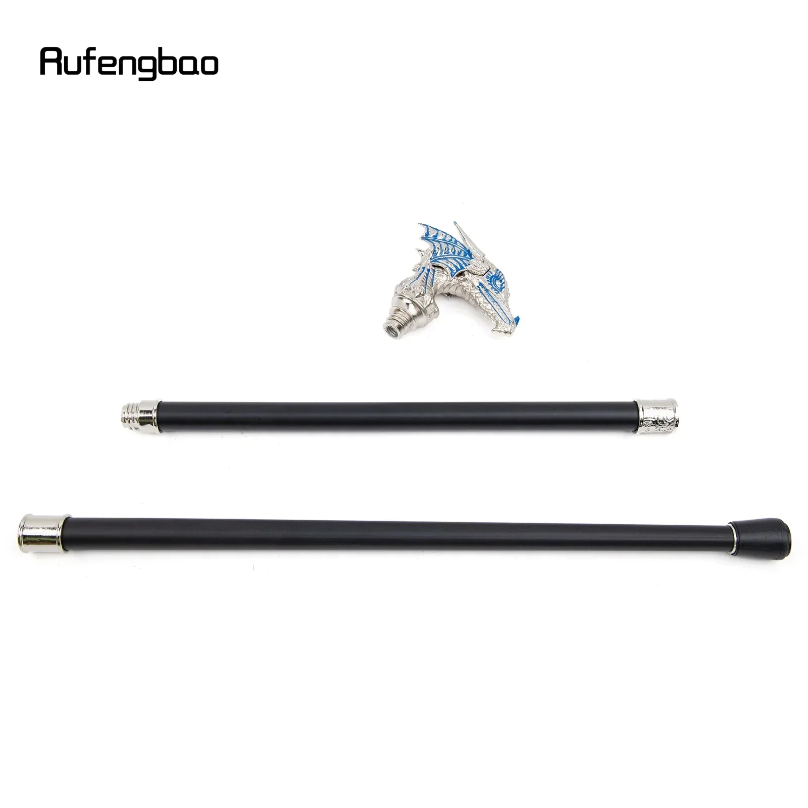 الأزرق الأبيض الفاخرة التنين رئيس المشي قصب الأزياء الزخرفية عصا للمشي شهم عصا الزخرفية ل تأثيري 94 سنتيمتر