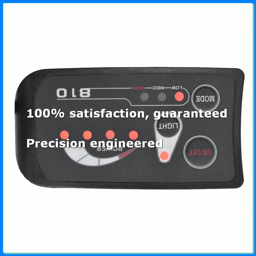 S810 E-Bike Meter LED Display IP65 36V UART for Electric Bike Electric Bicycle Meter(SM 5+2PIN)-A28R