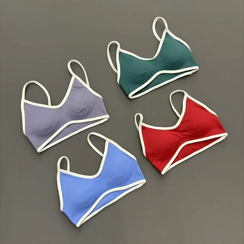 HISTELLO Ignite Bra Seamless Backless Solid Color Sexy High Stretch Breathable Quick Dry Yoga Gym Pilates Workout Fitness Top