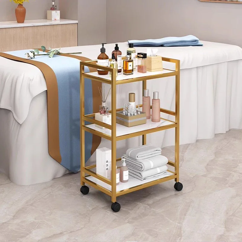 

professional aesthetic Trolley Beauty salon trolley nail art embroidery tool cart nursing equipment storage cart salon furniture