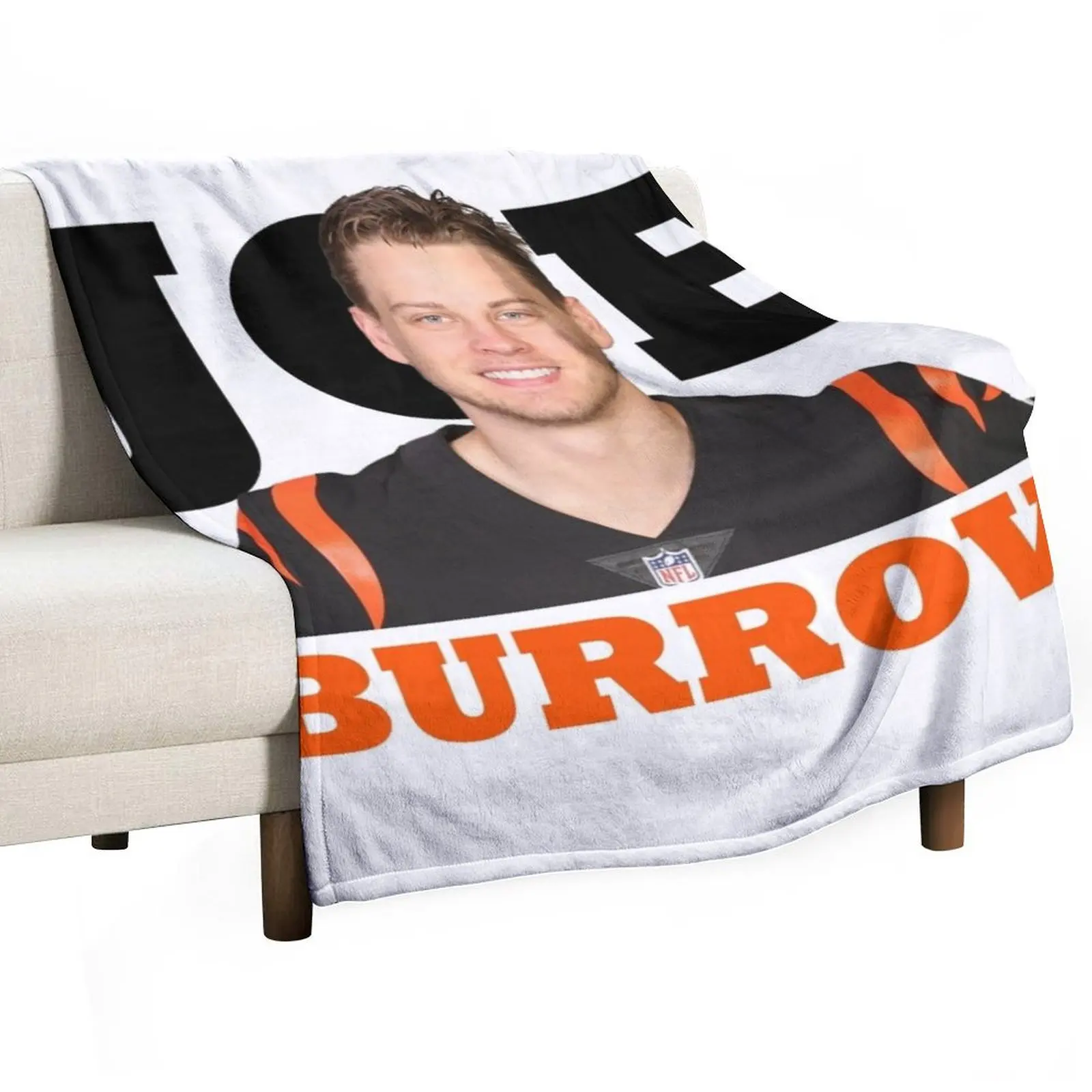 Joe Burrow Bengals Football Throw Blanket Hairy Hairys Blankets