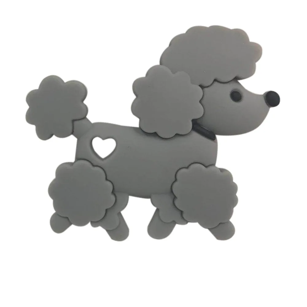 Baby Silicone Teether Toy BPA Free Cartoon Rodent Teddy Bear Teething Toys Necklace Pendant Accessories Infant Chewing Teether