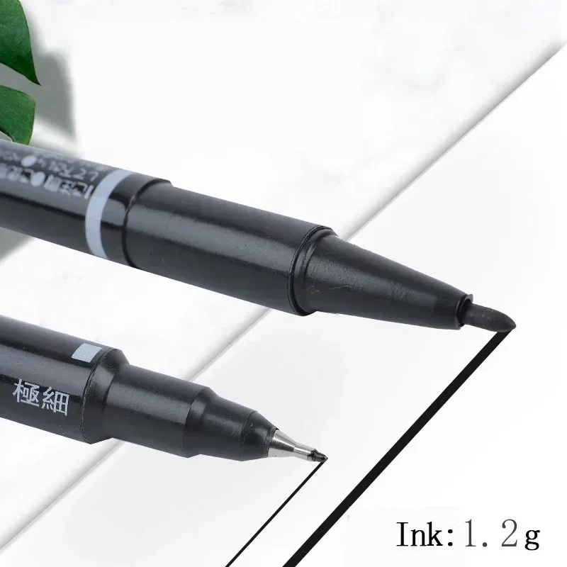 5/10 Pcs markers pen Double headed Permanent Marker Black/Blue/Red Oil Marker Pen Marker Ink Stationery School & Office Supplies image 3
