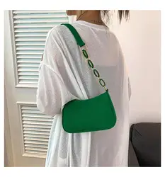 Fashion Vintage Women'S Handbags Underarm Bag Casual Women Shoulder Bags Solid Color Large Capacity Female Handbag Clutch