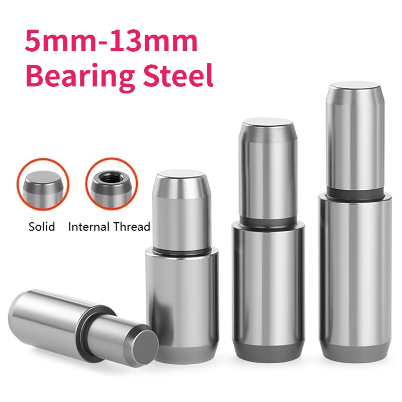 1Pcs Bearing Steel Solid Step Positioning Pin Cylindrical Dowel Pin Internal Thread Stepped Shaft Reducing Pin