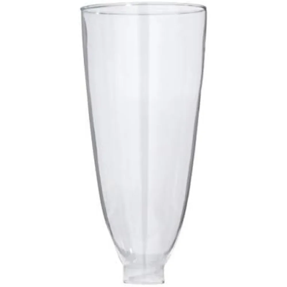 Large Clear Glass Colonial Style Lamp Shade 10.375 Inch Height for Vintage Antique Globes