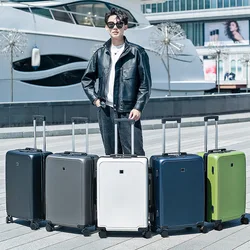 Trolley Luggage Bag Multifunction Zipper Rolling Luggage Case Combination Lock ABS+PC Large Size Wheeled Travel Suitcase