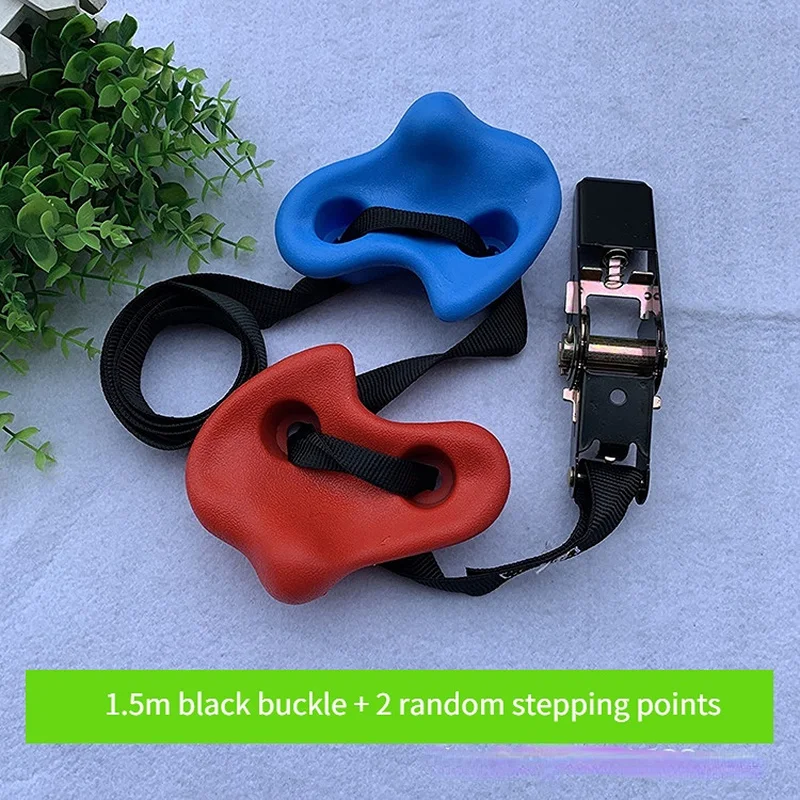 

Kids Outdoor Toys Black Buckle Belt and Plastic Rock Point Practice Rock Climbing Wall Climbing Tree Fulcrum Rock Point Buckle