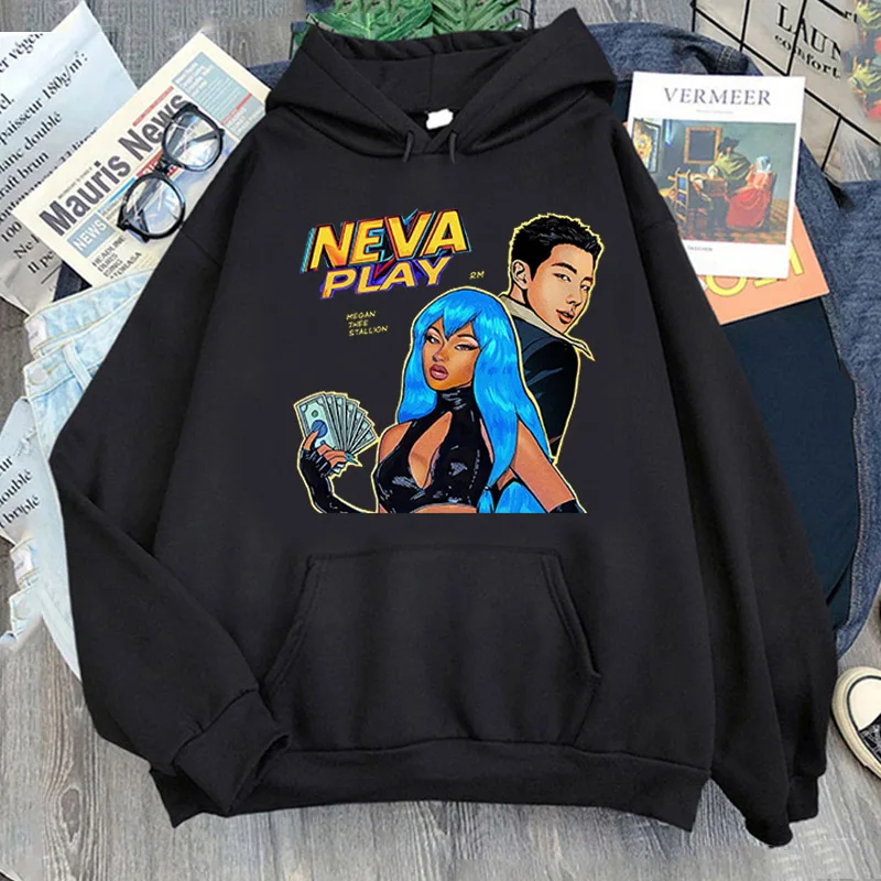 Megan Thee Stallion Neva Playd Hoodie Women/Men Harajuku Aesthetic Hip Hop Hoodies Unisex 2024 New Album Autumn Winter Pullover