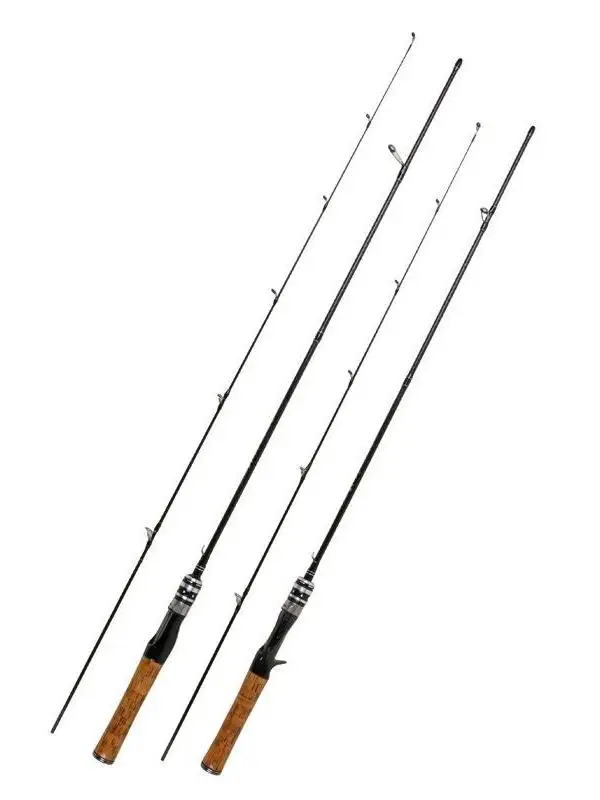 قصبة صيد سمك الباس من ألياف الكربون الصلبة، قابلة للتعديل UL/L، بمفصل انزلاقي، مقبض أبيض مخطط، مقبض مستقيم، قصبة صيد بمفصل ان... #4