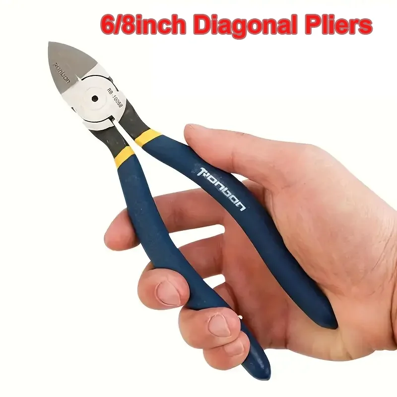 Diagonal Cutting Pliers Professional Wire Stripper Pliers 6/8inch Wire Cutter Cable Burrs Nipper Electrician Repair Hand Tool