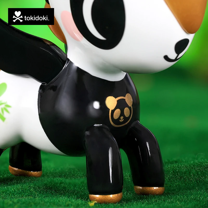 Tokidoki-Panda de la suerte de unicornio, de 5 pulgadas figuras de acción, juguetes Kawaii, modelo de adorno, regalos de cumpleaños para niñas, bonito adorno de Pvc