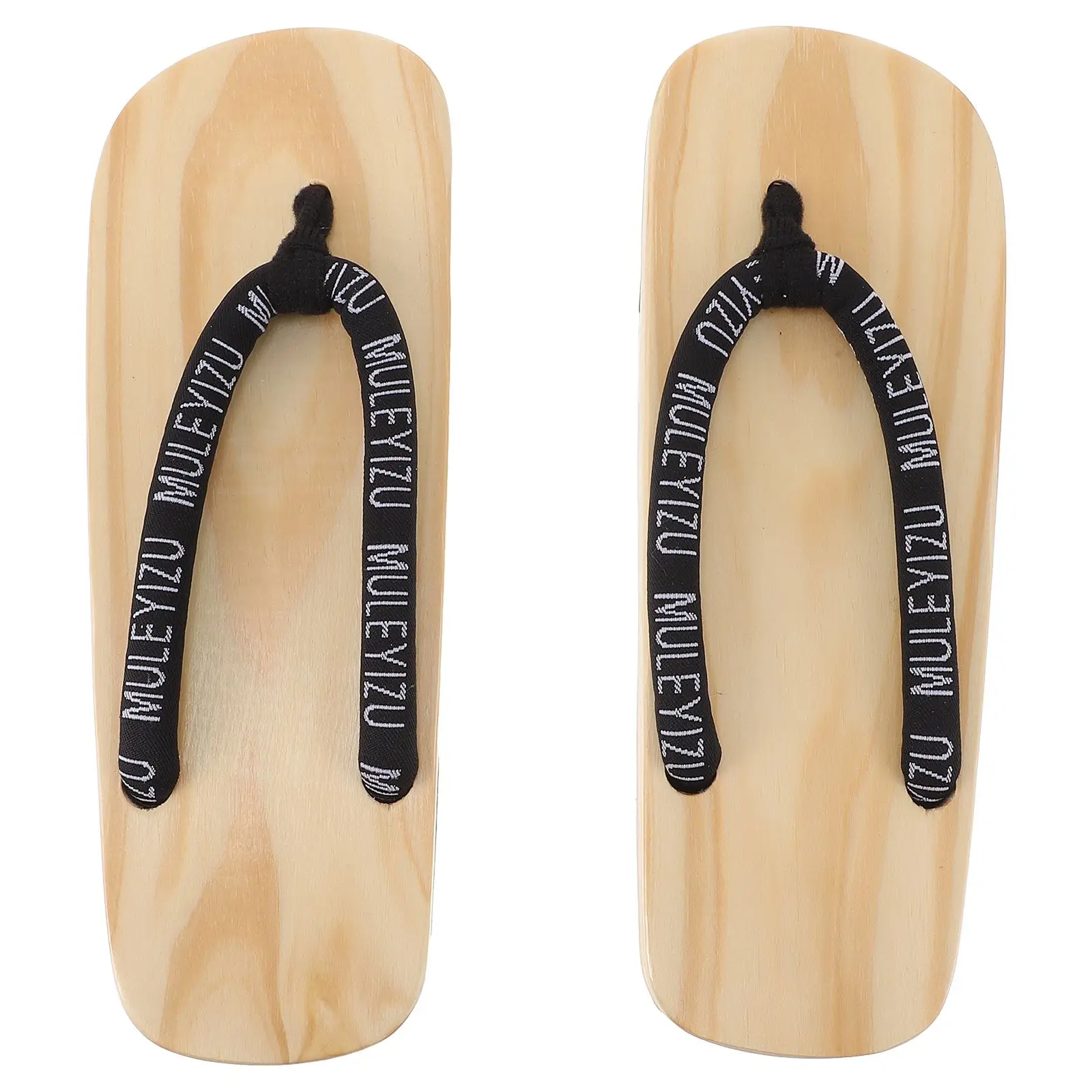 

Flip-Flops Sandals Fashionable Sandals Japanese Traditional Male Clogs Japanese Style Flat Sole Men Wooden Kimono Stable To Wear