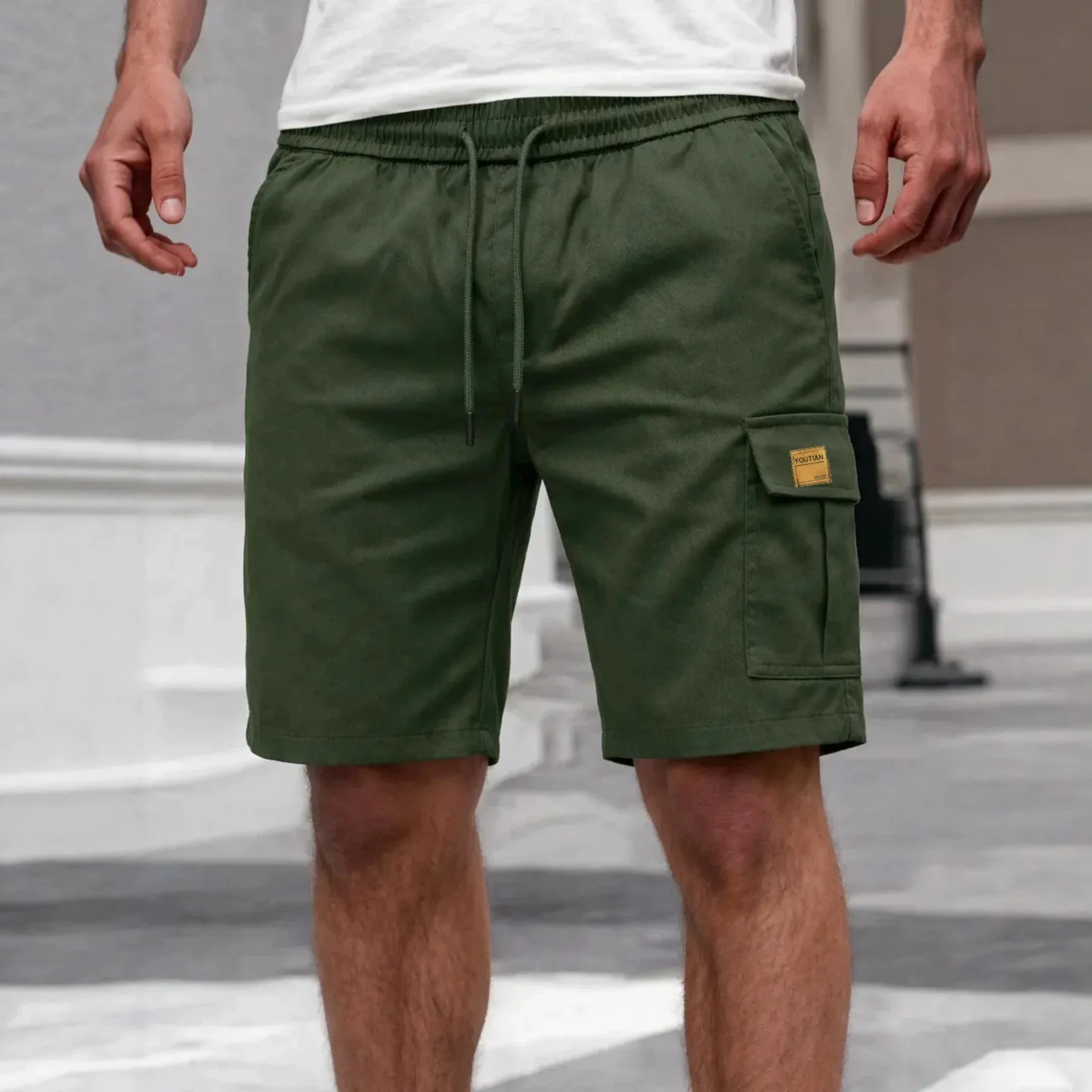 New Men's Casual Shorts Summer Men's Multifunctional Casual Sports Shorts Outdoor Training Multi pocket Workwear Shorts