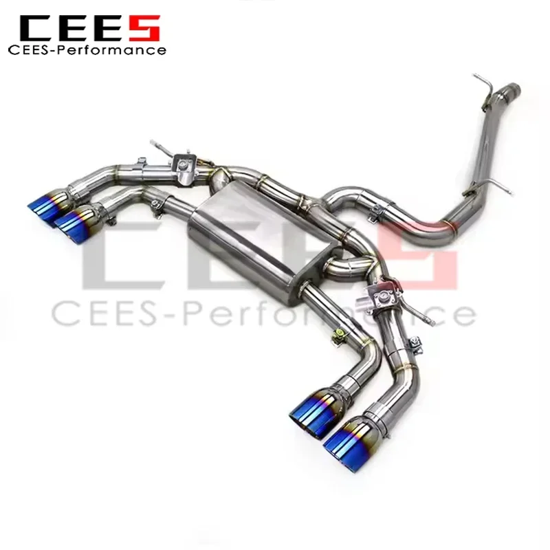 cees Tuning Catback Exhaust for VW GOLF 7/MK7/R/7R 2.0T 2014-2020 Stainless Steel Escape Exhaust Pipe Muffler Exhaust System