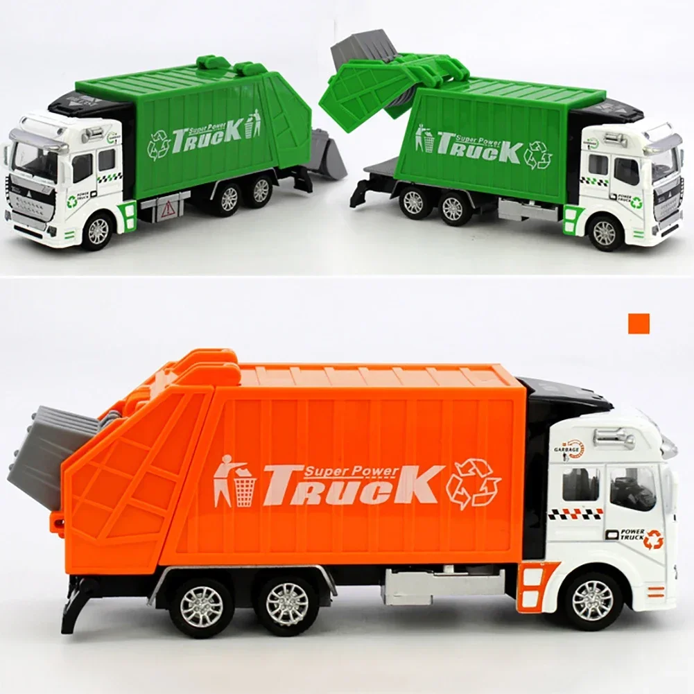 1:32 Garbage Truck Toy Car As Birthday Present Educational Clean Trash Car Kids Toys Gifts