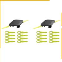 A92P 2X For Ryobi Trimming Head With Plastic Blade RAC155 Plastic Spare Blade Lawn Mower Grass Trimmer Head Cutter Parts