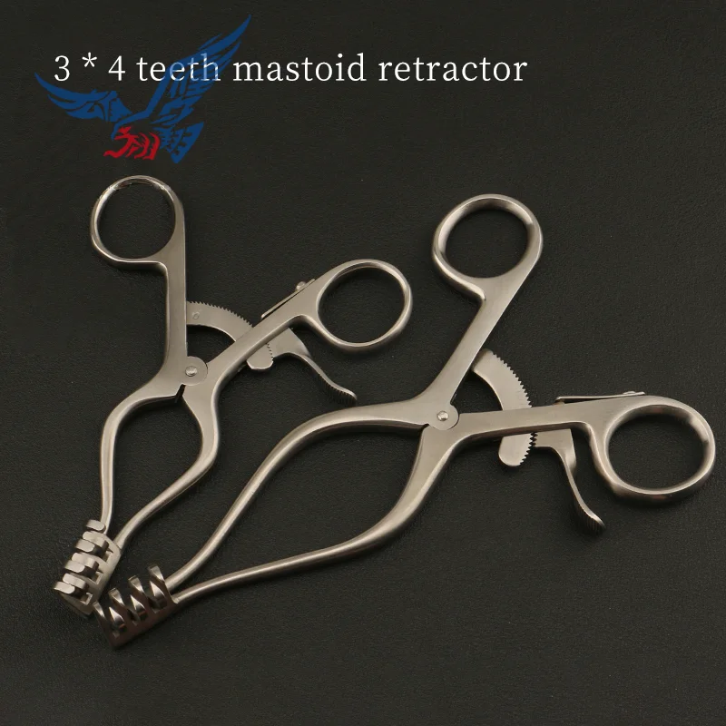 Stainless steel spinner mastoid retractor Forceps Cat and dog skin opening expander pika pet experimental instruments Orthopedic