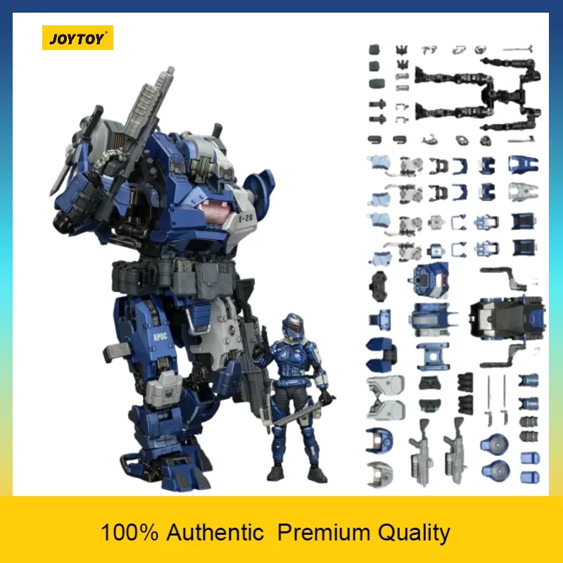 In Stock 1/25 JOYTOY APOC Series Crusher Rapid Assault Mech Pre-painted Sci-Fi Action Figure Toy Gift With Matching Pilot Fjord