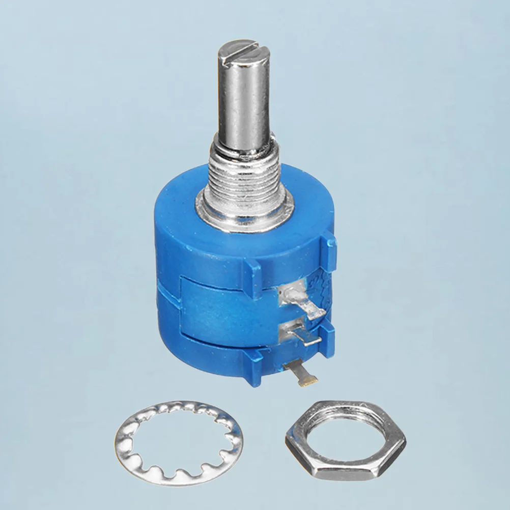 

1Pcs Precision Multiturn Potentiometer Ohm Adjustable Resistor Blue Environmental Friendly Durable High Quality Essential