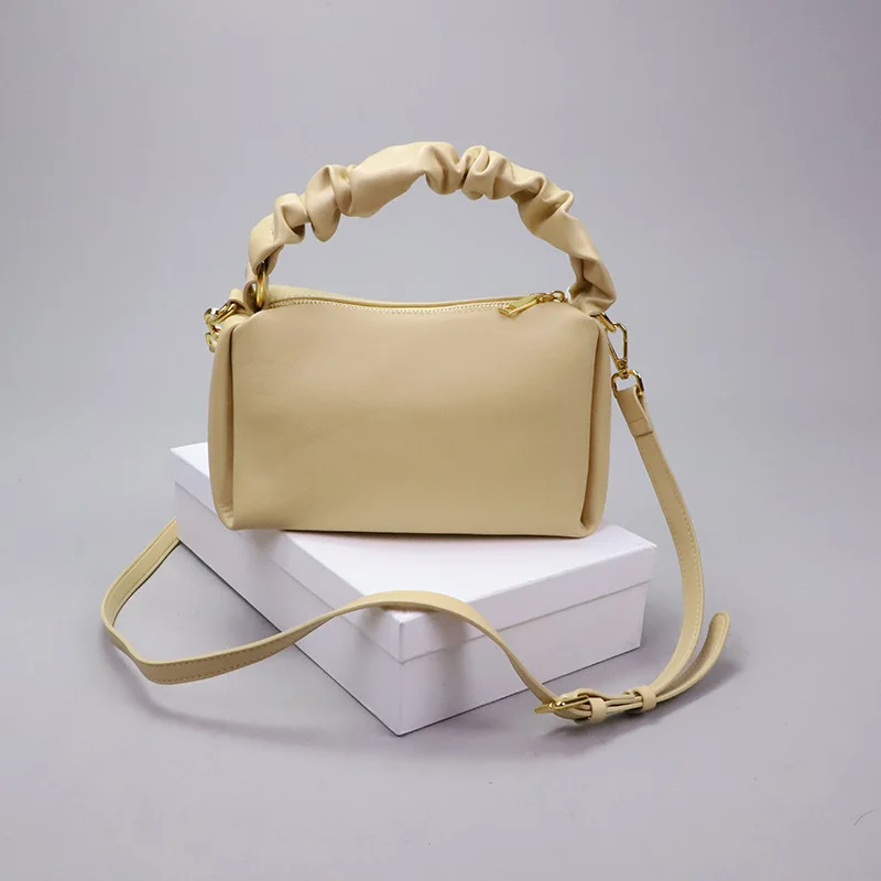 Zachte Lederen Handtas Casual Mode Dumpling Portemonnees En Handtassen Hoge Kwaliteit Cloud Crossbody Tassen Voor Vrouwen