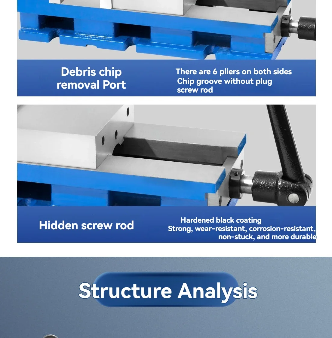 New 4inch Inverted Flat Pliers, Corner Fixed Tiger Pliers, Precision Heavy-duty Bench Pliers, CNC Milling Machines