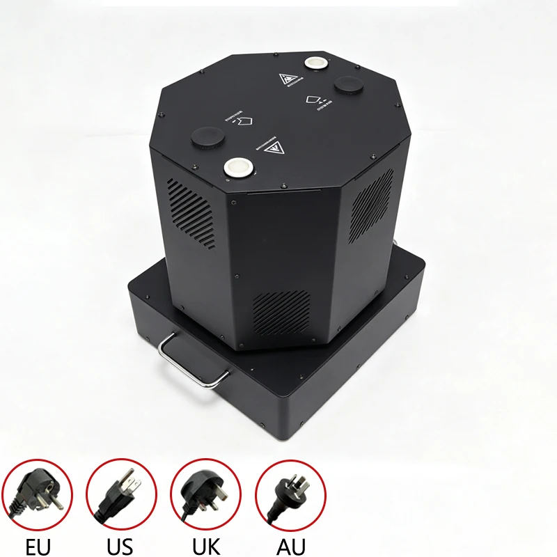 1300W Double Head Rotating Flower Spray Machine DMX512 Remote 6m Wedding party Stage Effect For Christmas Halloween performance