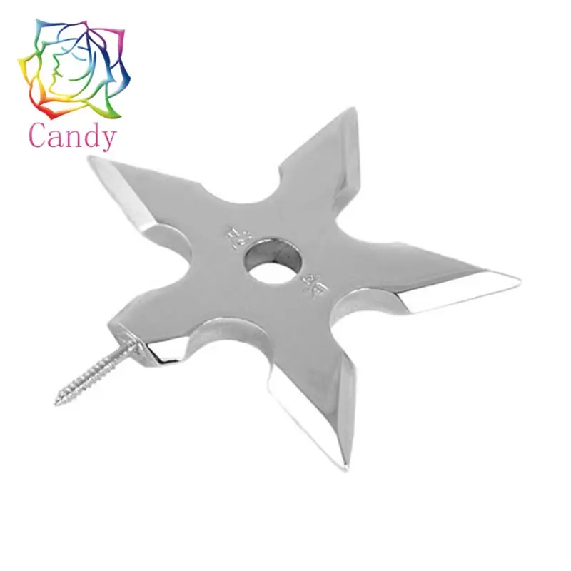 Osobowość Ninja Star szafa haczyk ozdoba kreatywne rzutki Design Sense metalowy wieszak na ubrania