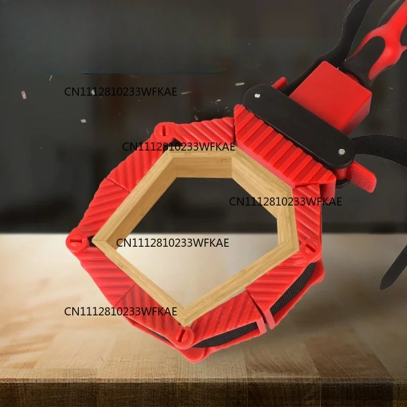 1pcs Multifunction Belt Clamping Tools Woodworking Quick Adjustable Band Clamp Polygonal Clip 90 Degres 4M Pure Nylon Strap Clip