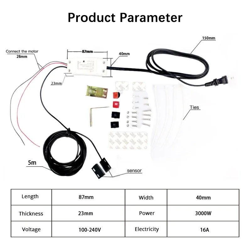 Tuya WiFi Smart Garage Door Controller Opener Monitor Sensor Detector, Smarphone Wireless Remote Voice Control Alexa Google Home