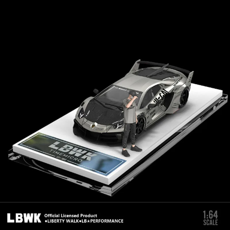 

1: 64 Scale LP700 GTEVO LBWK Grey TM643817 Simulation Alloy Toy Car Model Gift Souvenir Static Decoration