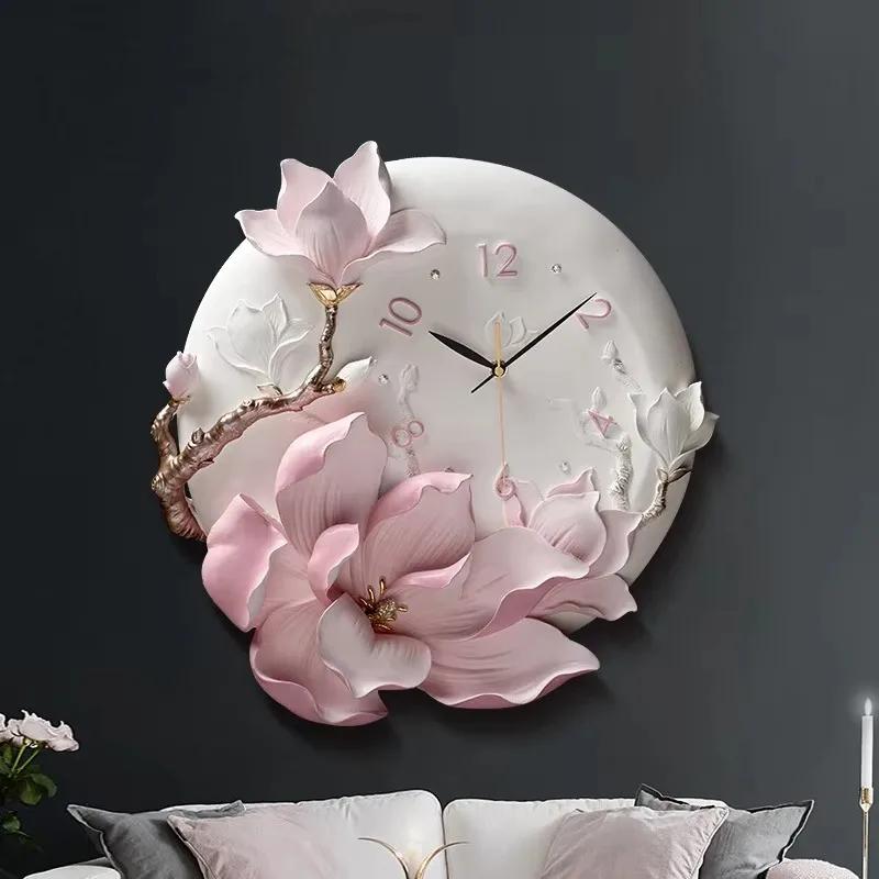 Premium Unique Design Wall Clock Kitchen Purple Cute Aesthetic Wall Clock Luxury Modern Big Relogio De Parede Home Decor Items
