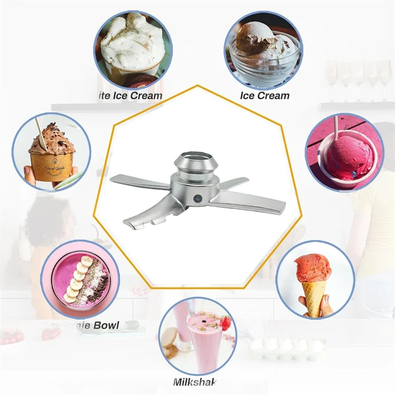 ABLE-لغطاء الوعاء الخارجي للنينجا NC701 CN700 صانع الآيس كريم استبدال الختم شفرات من الفولاذ المقاوم للصدأ أجزاء صانع الآيس كريم