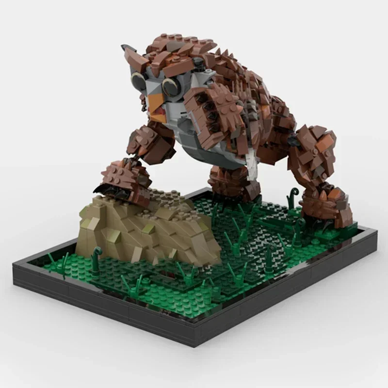 Nueva idea, modelo de monstruo, bloques de construcción Moc, bloques tecnológicos de oso y búho misterioso, regalos, juguetes de Navidad, conjuntos DIY de montaje