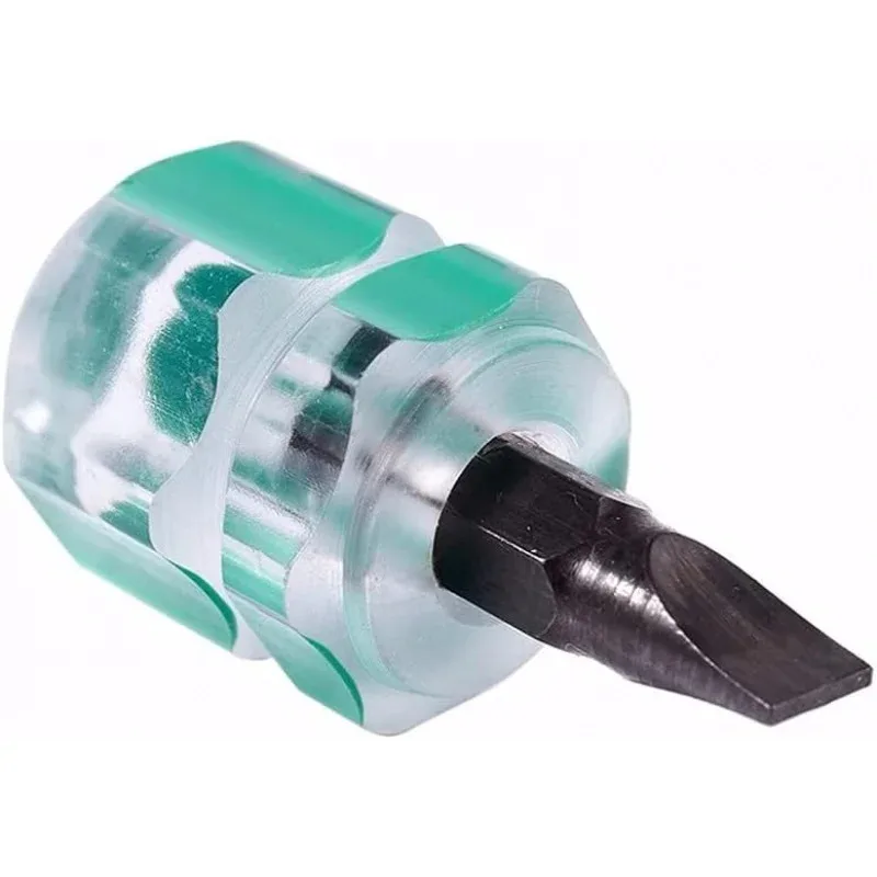 Non in magazzino. fuori stoock..2 pezzi Cacciavite Phillips piatto Mini cacciavite Set di kit di strumenti di riparazione corti e piccoli divisi Verde + Rosso