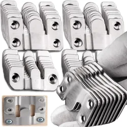 5Pairs Stainless Steel Interlock Hanging Buckle Picture Frame Hook Furniture Bracket Hanger Photo Framer Wall Painting Connector