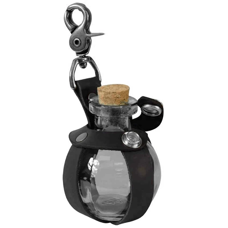 Medieval Witch Wizard Dark Magic Cork Potion Bottle With PU Leather Holder Renaissance Costume Accessory Lovely Flask Holster