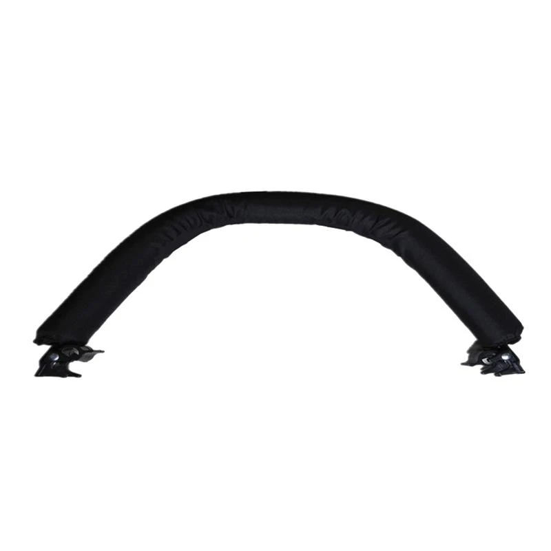 

652F Black Pushchairs Front Armrest Round Tube Removable Stroller Armrest Bumper for Toddler Pram Accessories for Baby
