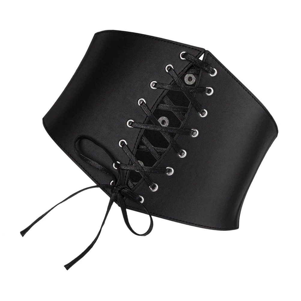 

Corset Waist Belt Wide Waistband Strap Elastic for Women Black Imitation