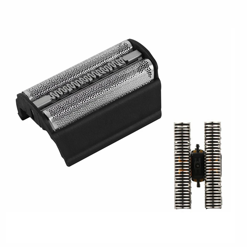 Tela de substituição e moldura para Braun Razor, Shaver Series 3, 310, 31B, 5000/6000, 350, 360, 380, 5312, 5485, 5610, 5614, 5443, 2 Pcs