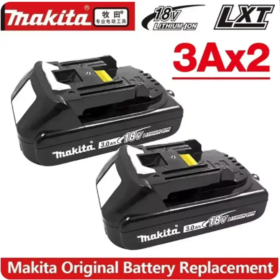 

100% Оригинальный литиевый аккумулятор Makita 18В 3.0Ач для замены аккумуляторов Makita BL1840 BL1830B BL1850B BL1850 BL1860 BL1890, зарядное устройство DC18RC