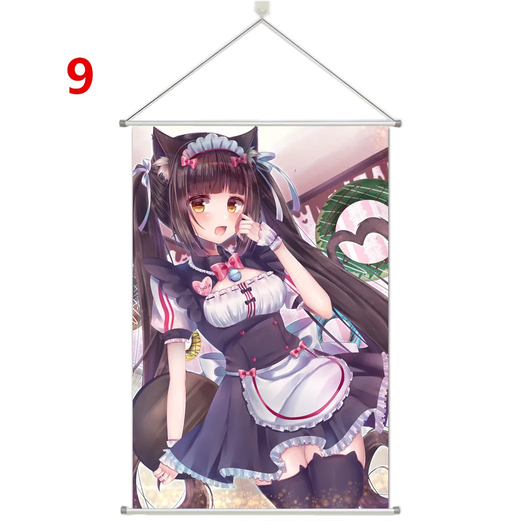 NekoPara Vanilla Chocola Canvas Painting Japan Anime Posters and Prints Wall Art Wall Pictures for Living Kids Home Decoration