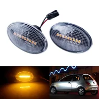 ANGRONG Amber LED Side Marker Indicator Repeater Lights Amber For Ford Fiesta MK 3 4 Mondeo MK1 Transit K6 MK7 Street Ka