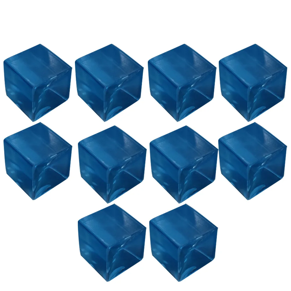 10 pezzi a forma di cubo di ghiaccio spremitura palla sensoriale antistress giocattolo rilassante portatile materiale Tpr trasparente