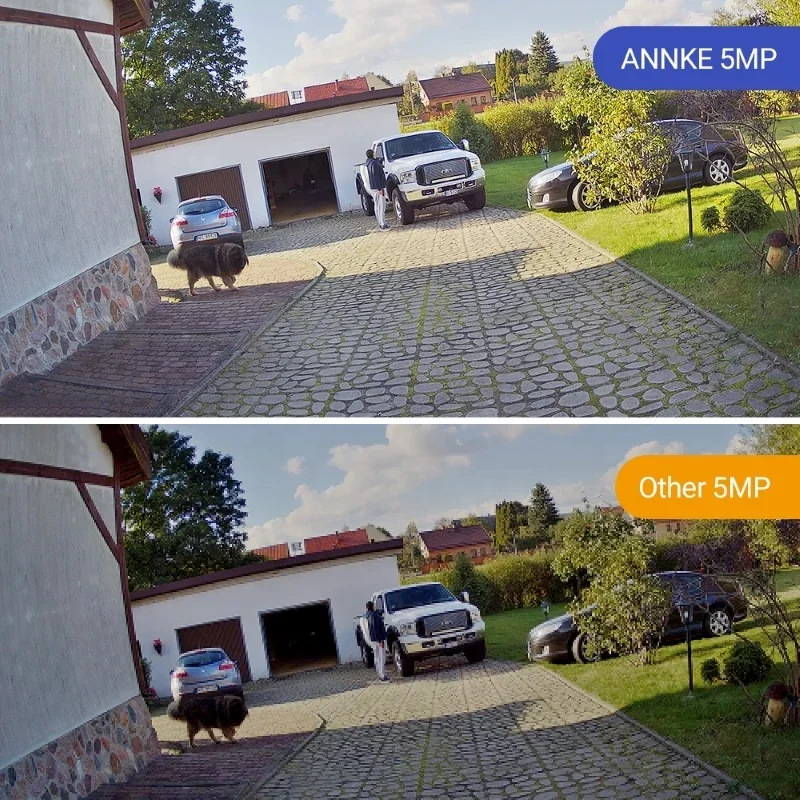 ANNKE 5MP 8CH H.265+ PoE NVR Audio Recording Security Camera System 8pcs IP Outdoor Waterproof CCTV Camera